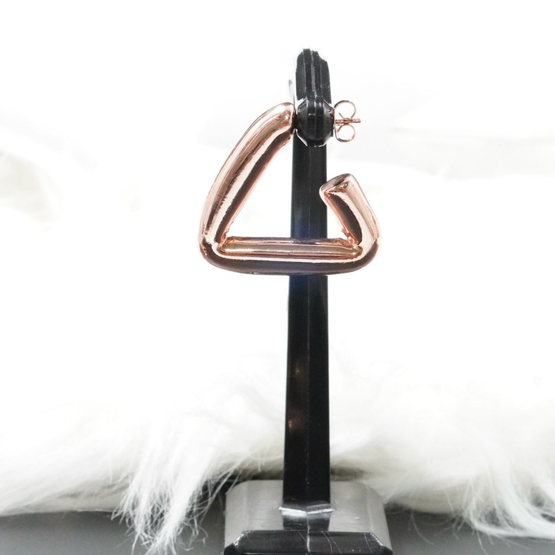 Miniatura 2 de ARETE TRIANGULO GRUESITO ROSA